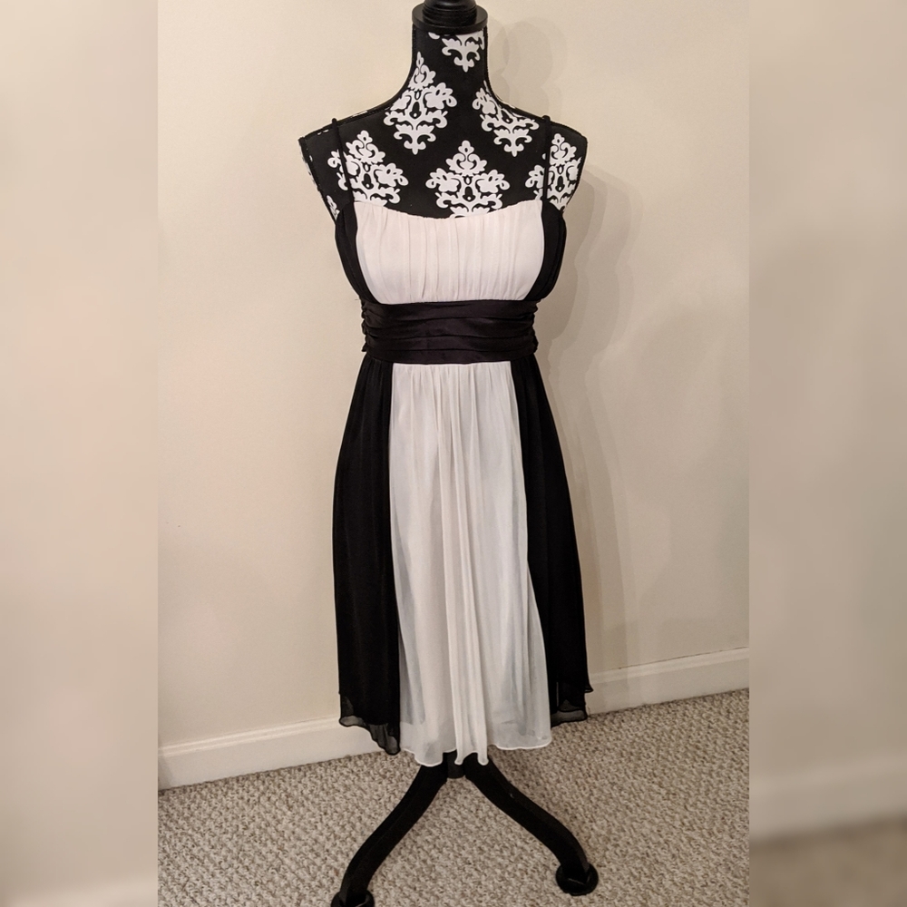 5/$25 Black and white City Triangle dress
